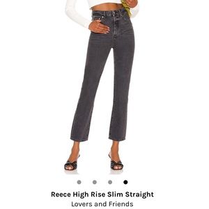 Lovers & Friends Reece high rise slim straight jeans